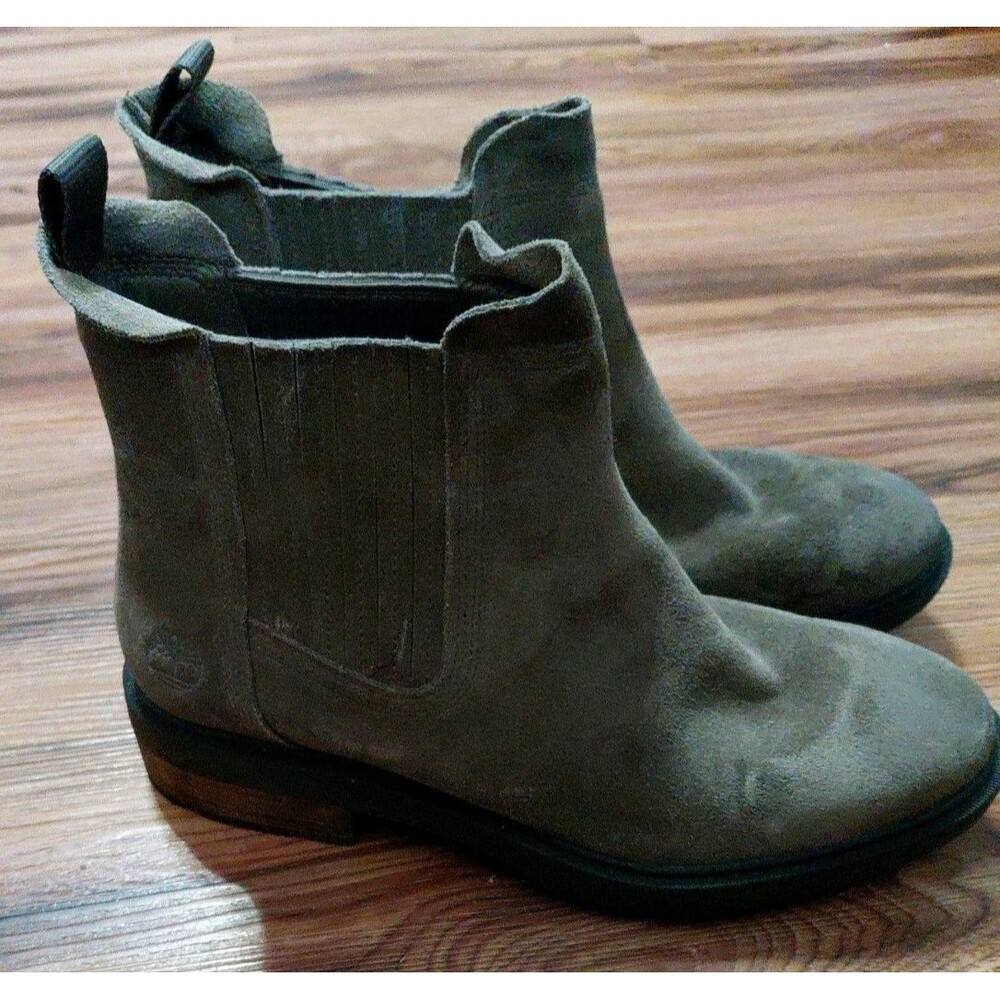 Timberland Brimfield Mid Chelsea Boot Brown Suede Women’s 11